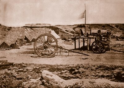 Forte Johnson, Charleston, Carolina del Sud, 1861-65 da Mathew B. Brady